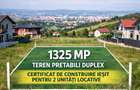 Teren cu certificat de construire emis pentru duplex, 1325mp, Feleacu - 1