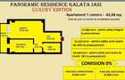 Apartament 1 camera de vanzare in Iasi, Galata, 43,58 mp, bloc nou - 2