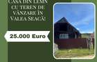 Casă din lemn cu teren de vânzare în Valea Seacă! - 1