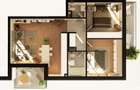 Apartament MODERN 3 camere 70mp, 2 balcoane, Intre Lacuri, zona Leroy - 9