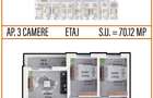Apartament 3 camere, decomandat, cartier Militari Residence, comision 0% - 1