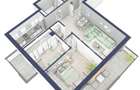 Apartament cu orientare SV 70 mpu 3 camere 2 bai bloc cu lift Turnisor - 8