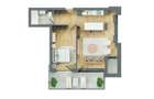 Apartament modern cu 2 camere și balcon generos | Zona Bartolomeu - 1