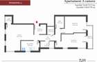 Apartament 3 cam., 2 bai, 2 balc., bloc nou, finisat la cheie, centrala termica - 1