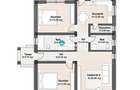 Casa 3 cam, 2 bai, 82 mp, mobilata TLT Vorovesti Miroslava