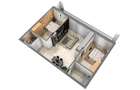 Ap 3 camere finalizat  63 mp utili balcon 15mp Orhideea D-na Stanca- Selimbar - 8