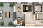 Penthouse 3 camere \ terasa 46.53 mp \ Sibiu - Selimbar - 1