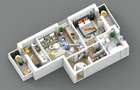 Ap.2 camere, SD, 58 mp, Bucium-Visan, 0% comision - 3