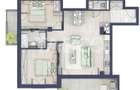 Apartament 3 camere 2 bai bloc cu lift zona de case in Turnisor - 1