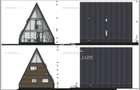 Structură A Frame modernă pentru case premium și Airbnb - 3 cam - 3