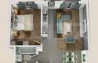 Apartament 2 camere, bloc nou, semifinisat, 54 mp, zona Vivo - 1