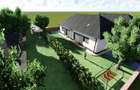 Casa  pe parter 3 cam+Pod.Teren 210mp. - 2