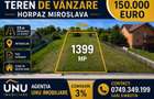 Teren intravilan Horpaz – Miroslava, Iași 1399 mp 23 m deschidere la asfalt PUZ aprobat - 1