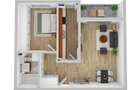 Apartament de 2 camere, 57,15 mp ANDREI MURESANU - 1