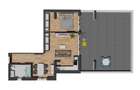 Apartament 2 camere finalizat cu terasa de 60 mp, zona VIVO - 2