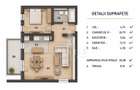 Apartament cu 2 camere, open space, in Braytim - 7