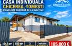 Casă individuală Chicerea, Tomești – 104,5 mp utili, teren 650 mp, Living+3 dormitoare, încălzire în pardoseală, panoramă superbă – 185.000 € - 1