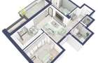 Apartament 66 mp utili 3 camere 2 bai etaj 3 in bloc cu lift Turnisor - 1