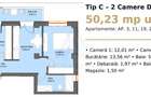 Apartament 50.23 mp utili etaj 1 balcon 8.4mp si parcare pe Dna Stanca - 9