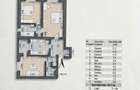 **Apartament cu 3 camere | 64,2 mp utili | 2 băi | Bloc 1985 | Etaj 7/8 | Sector - 19
