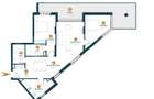 Apartament 3 camere 88 mp Terasa 36 mp etaj intermediar, Între Lacuri - 1