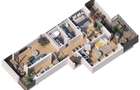 Apartament cu 3 camere spatios 87,5mp utili - 2
