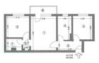 apartament 3 camere , semidecomandat ,52 mp inclusiv balcon, Casa de cultura - 1