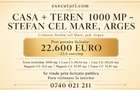 Constructii + Teren intravilan - 1.000 mp, com. Stefan cel Mare - 1