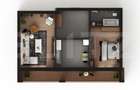 Apartament de 2 camere, decomandat, etaj intermediar, zona Visani - 8