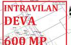 Teren intravilan DEVA 600 mp ideal casa cu utilitati. In oras nu pe dealuri - 1