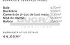 Apartament 2 camere, 44 mp, semifinisat, zona Autogara Beta - 2