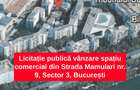 Licitație publică pt. vânzare spațiu comercial – Str. Mamulari nr. 9 – 20,5 mp - 1