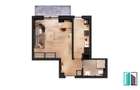 Apartament nou, 1 camera decomandat, 39 mp, Visan - Mega Image, Cod 155281 - 1