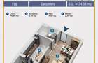 GARSONIERA MODERNA IN BLOC NOU - 35 MP - COMISION 0% - TVA INCLUS - 1