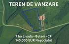 Teren 7 ha. livada Buteni, Jud. Arad CF, acces drum. - 2