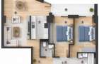 Apartament 3 cam, 2 bai, pe mijloc, bloc C1, Zona Tatarasi-Venetia - 2