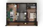 Apartament de 2 camere, decomandat, etaj intermediar, zona Visani - 2