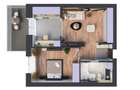 Apartament 2 camere 2 B-52,23 mp / Hils Titanium / Metrou Nicolae Teclcu - 4