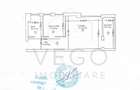 Apartament cu 1 cameră, 36 mp, CT, AC, balcon 5 mp, zona Iulius Mall - 1