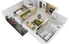 Apartament 3 camere 66,66 mp + balcon 9 mp Cartier Doamna Stanca - intabulat - 4