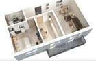 Ap cu 2 camere, balcon, predare la alb, incalzire in pardoseala - 12