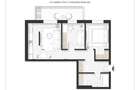 Apartament de vânzare | 2,5 camere + balcon | compartimentare practică | - 1