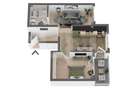 Apartament semifinisat, cu 2 camere, 44mp, balcon, in Apahida - 1