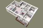 2 camere decomandat in vila, etaj 1 - 4
