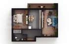 Apartament de 2 camere, decomandat, etaj intermediar, VIsani - 2