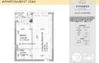 studio, 43 mp + min. 3 mp balcon, TVA inclus 21%, 2027 - 1
