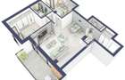 Apartament 3 camere 2 bai bloc cu lift zona de case in Turnisor - 1