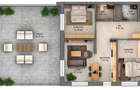 Penthouse cu 3 cam 130mp, Str D-na Stanca Selimbar-   Orhideea - 9