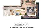 Apartament 2 camere semidecomandate, 52 mp, 9.30mp balcon, parcare subterana