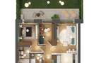 Apartament cu 2 camere + birou cu grădină - Tip 3D - 12